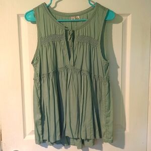 NWT Melrose & Market Sleeveless Teal Top